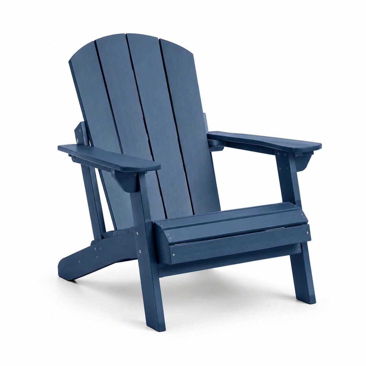 Sedia Adirondack in plastica blu per esterni