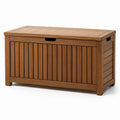 Baule in legno teak 120x50x60 cm marrone