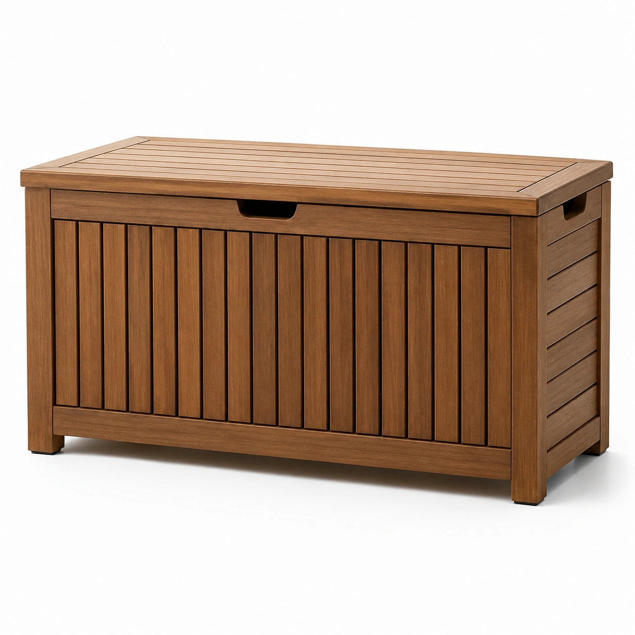 Baule in legno teak 120x50x60 cm marrone