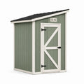 Casetta da giardino in legno e metallo 200x150x210 cm verde