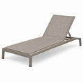 Lettino prendisole in alluminio con textilene beige